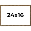 PosterPalooza | Textured Gold Picture Frame - UV Acrylic, Backing Board, Hanging Hardware Included - 3 of 4