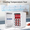 Mini Fridge 12L Portable Cooler & Warmer, Dual Power 120V AC/12V DC, Small Electric Refrigerator for Bedroom, Car, Skincare, Travel, Camping - 3 of 4