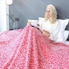 Pink Leopard Throw Blanket - Cheetah Print Fuzzy Plush Blanket for Women Girls 50" X 60" - 3 of 4