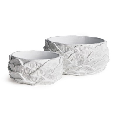 Plum & Post Ashika Low Flowerpot Planters Set of 2