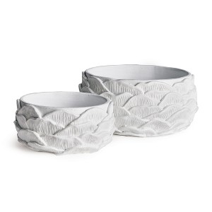 Plum & Post Ashika Low Flowerpot Planters Set of 2 - 1 of 4