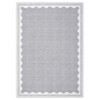 Scalloped Pattern Rugs for Living Room Bedroom Soft Non Slip Low Pile Throw Carpet Washable Foldable Area Rug - 4 of 4