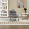NicBex Upholstered Loveseat Sofa Modern 2 Seater Sofas with Curved Backrest and Metal Legs Suitable for Small Space,Living Room,Office - 4 of 4