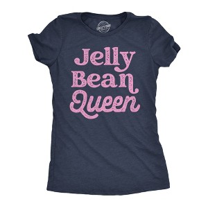 Womens Jelly Bean Queen Funny Holiday Sunday T Shirt Graphic Candy Tee For Ladies - Crazy Dog Women's T Shirt - 1 of 4