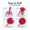 EpiqueOne 20-Piece Tissue Paper Pom Poms Party Decoration Kit - Blue, Red & White | Different Sizes - 6", 8", 10", 12" & 14" - 4 of 4