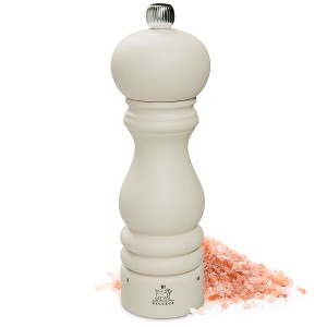 Peugeot Paris u'Select 7-inch Salt Mill, Manual Rock Salt Mill with Adjustable Precision Grinding, Stainless Steel & Beechwood - Ash - 1 of 4