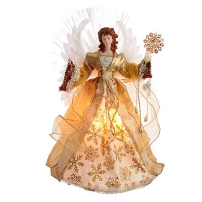 Kurt Adler 18" Fiber Optic Gold Angel Treetop