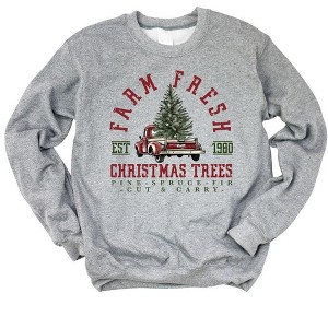 Simply Sage Market Women's Graphic Sweatshirt Farm Fresh Cut and Carry - 1 of 2