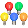 Novelty Lights Warm White Plastic G30 Globe Hanging LED String Light Replacement Bulbs E12 Candelabra Base 1 Watt - 2 of 4