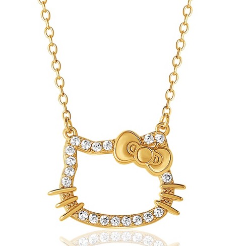 Charm It! Gold Hello Kitty Silhouette Charm