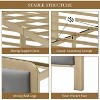 Full Size Bed Frame Velvet Upholstered Platform Bed with Button Tufted Headboard Heavy Duty Metal Mattress Foundation and Metal Slats No Box Spring R - 4 of 4