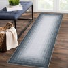 Area Rug Modern Ombre Bordered Machine Washable Rug for Living Room Bedroom Border Gradient Stain Resistant Accent Rug - 3 of 4