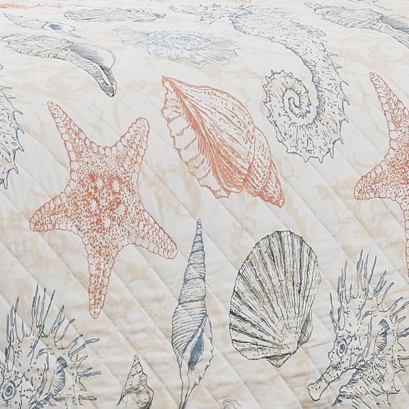 RT Designers Collection Melrose Kai 3-Pieces Elegant Stitched Quilt Set OB Multicolor, 4 of 5