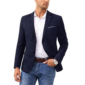 Men's Two - Button Single Blazer, Stylish and Versatile Suit Jacket for Formal and Casual Occasions - 1 of 4