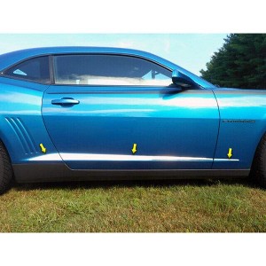 QAA is Compatible with 2010-2015 Chevrolet Camaro 6 Piece Stainless Body Molding Insert Trim Kit, 0.5" - 2.25" Tapered Width MI50100 - 1 of 4