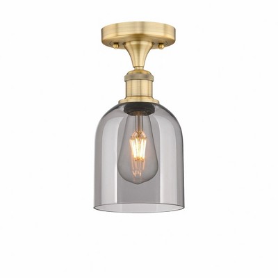 Bella - 1 Light Semi-Flush Mount In Industrial Style-9.63 Inches Tall and 5.5 Inches Wide