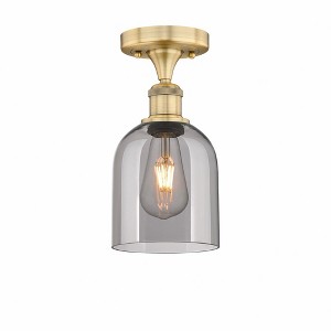 Bella - 1 Light Semi-Flush Mount In Industrial Style-9.63 Inches Tall and 5.5 Inches Wide - 1 of 1