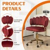 MOONMISS Velvet Home Office Desk Chair, Wheels Swivel Height Adjustable Swivel Task Chair for Home Office - 3 of 4