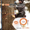 VEVOR 16mm Steel Core Flipline, 12ft(3.6m) Arborist Flipline, Flip Line for Tree Climbing with Alloy Steel Snap Hook, Orange - 3 of 4