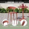 WestinTrends Playa 5-Piece Outdoor Metal Patio Dining Table Set With Stackable Patio Chairs - 3 of 4