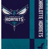 NBA Charlotte Hornets 60"x70" Reverse Block Wordmark Double Sided Flannel Fleece Blanket - 2 of 3