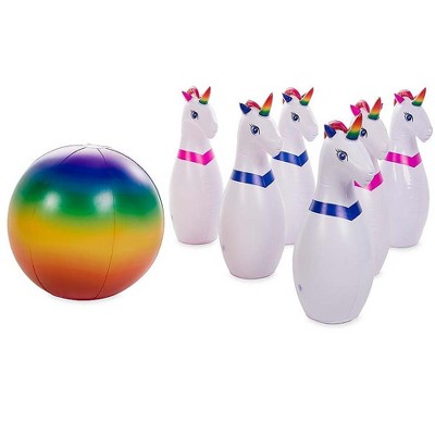 inflatable bowling set target