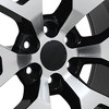 OE Wheels LLC CV92-22090-6550-31MB Black Machined Wheel Painted (22 x 9. inches /6 x 139 mm, 31 mm Offset) - 3 of 4