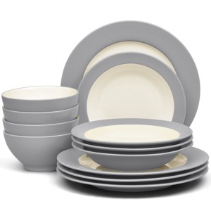 Noritake Colorwave 12-Piece Rim Dinnerware Set - 1 of 4