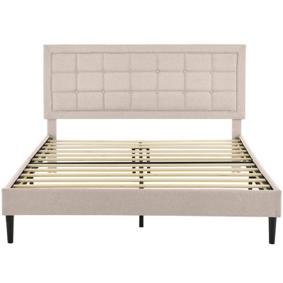 DeCoro Mornington Upholstered 2.0 Platform Full Size Frame and Headboard