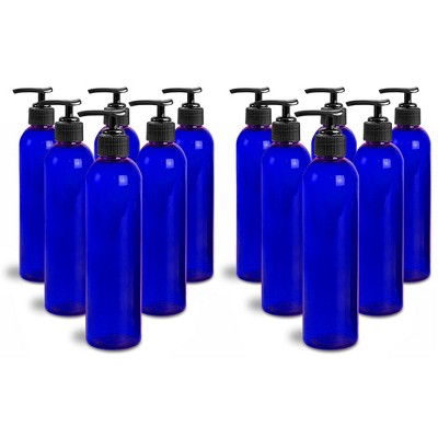 Royal Massage 8oz Bullet Round Massage Oil/Lotion/Liquid Bottle with Saddle Pump