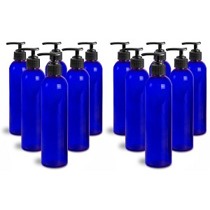 Royal Massage 8oz Bullet Round Massage Oil/Lotion/Liquid Bottle with Saddle Pump - 1 of 4
