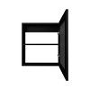 GlasFlength Decorative Wall Mirrors Bathroom Decor Cabinet Accent Mirror Vanity Medicine Cabinet Mirrors for Bathroom Wall, Black, 18.6"*5.7"*20.5" - 4 of 4