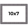 PosterPalooza | Photo Size Textured Grey Picture Frame - UV Acrylic, Foam Board Backing, Hanging Hardware - 2 of 4