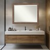 Amanti Art Pia Medium Brown Beveled Framed Bathroom Vanity Wall Mirror - 4 of 4