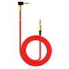 Sanoxy 3.5mm Male to M Aux Cable Cord L-Shaped Right Angle Car Audio Headphone Jack (Red) - 4 of 4
