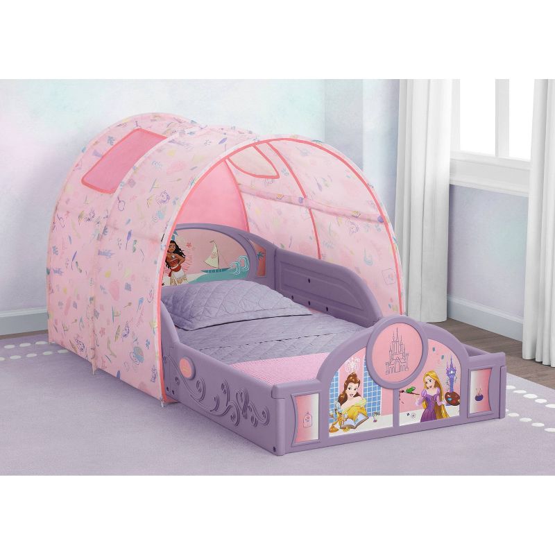Delta Children Disney Princess Sleep and Play Toddler Bed with Tent, 3 of 9