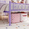 Jojoka Metal Bed Frame with Heart Headboard and Footboard, 12.2" Storage Clearance, No Box Spring Needed - 4 of 4