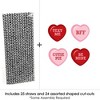 Big Dot of Happiness Conversation Hearts Paper Straw Decor - Valentine's Day Party Striped Decorative Straws - Set of 24 - 3 of 4