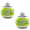 Christopher Radko 2.0 Inch Vintage Flocked Ornament Set Patterns Glitter Scenes Tree Ornament Sets - 3 of 3