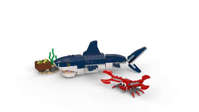 LEGO Creator 3 in 1 Deep Sea Creatures Shark Toy Set 31088, 2 of 11, play video