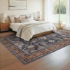 Soft Vintage Print Accent Rug, Oriental Medallion Floor Carpet with Non-Slip Backing, for Bedroom, Dining Room, Office - 3 of 4