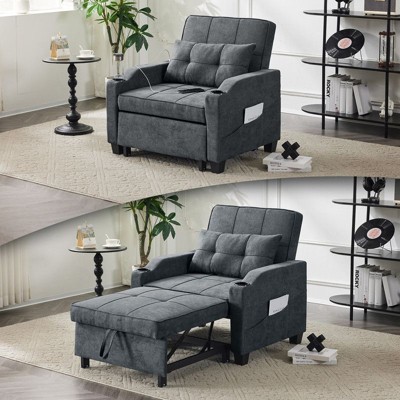 Karl Home |35.04 Inch Wide Single  Sofa Bed