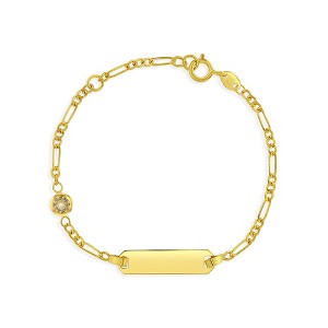 Girls' Simulated Birthstone Identification Bracelet 14k Gold - In Season Jewelry - 1 of 2