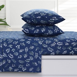 170 GSM Extra Deep Pocket Flannel Sheet Set - Azores Home - 1 of 3