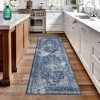 Washable Area Rugs for Living Room Vintage Persian Rug Boho Distressed Rug Carpet - 3 of 4