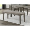 6-Piece Dining Set with Rectangular Table, 4 Chairs and Bench - 2 of 4