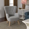Maxax Mid-Century Leather Accent Chair - 2 of 3
