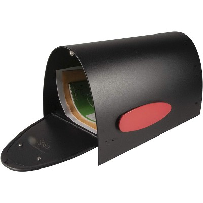 Matte Black Stainless Steel Post Mounted Mailbox