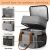 Insulated Lunch Box for Men Women Double-Layer Reusable Lunch Bag, Leakproof Lunch Cooler Bag for Work School Picnic - 2 of 4