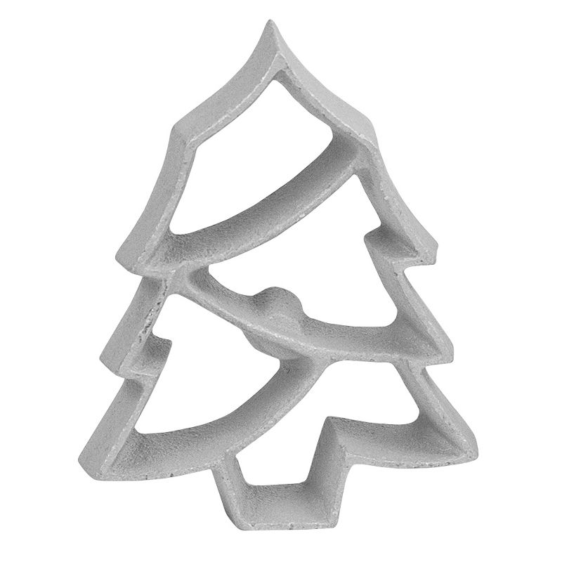 O'Creme Rosette-Iron Mold, Cast Aluminum Modern Christmas Tree Shape, 1 of 3